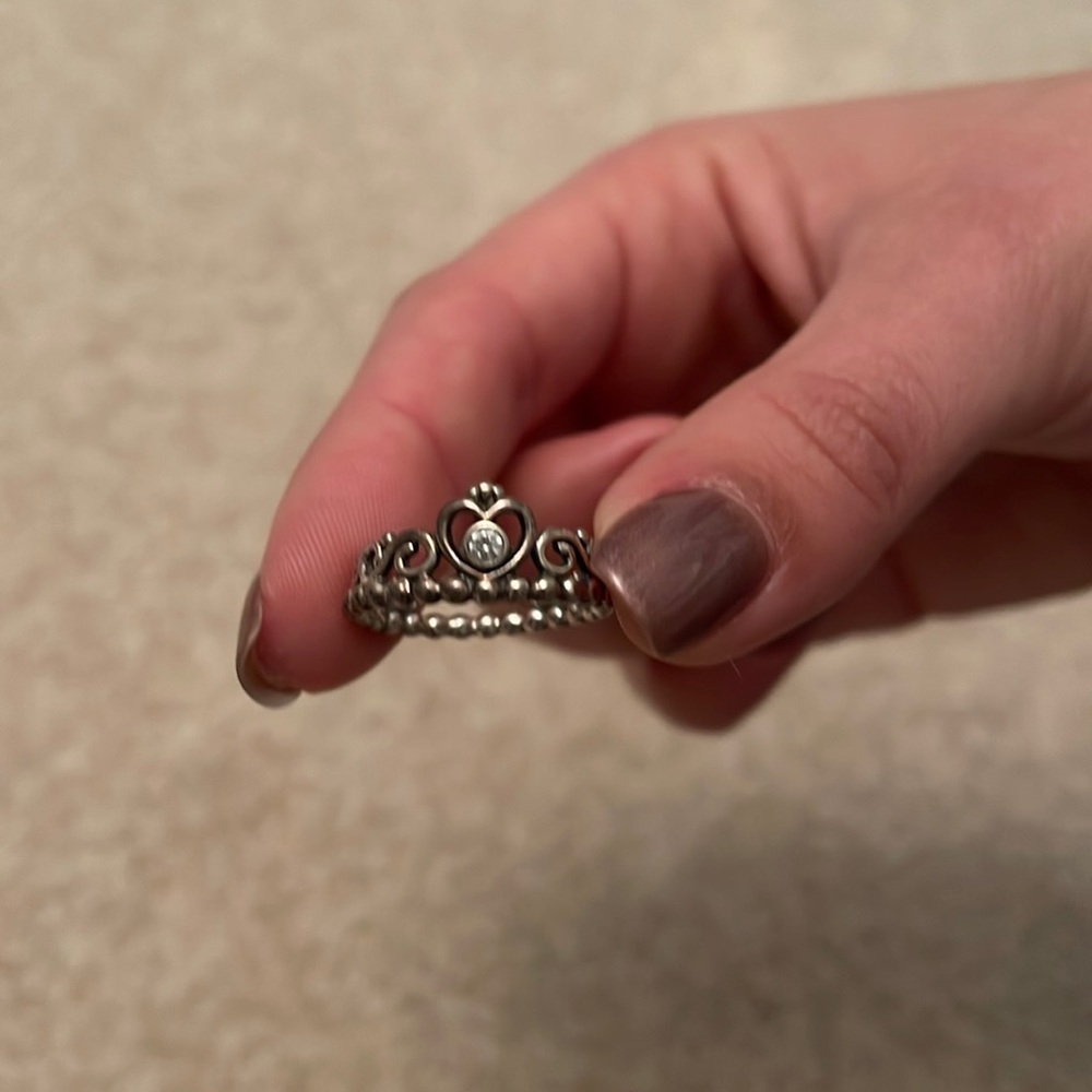 Pandora Princess Ring sz 7